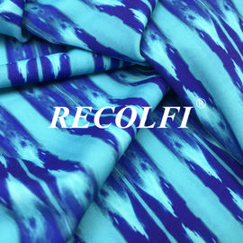 Printing Color Warp Knitted Fabric , Yoga Pants Material Premium Stretch Fiber