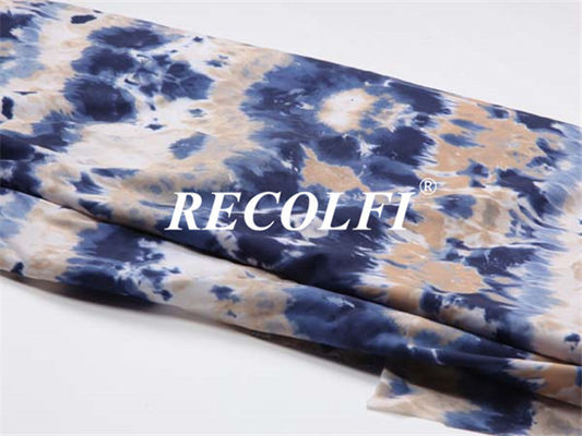 Sustainable Repreve Nylon Spandex Women'S Activewear Sublimation Print Blue Dry
