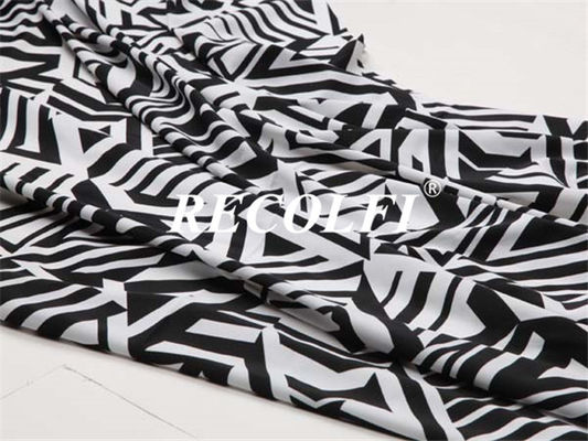 Simple Stripe Design Print Women'S Activewear Fabric Eco Friendly Nylon Material