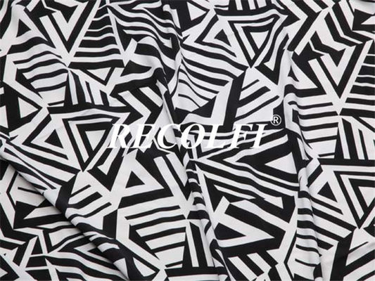 Simple Stripe Design Print Women'S Activewear Fabric Eco Friendly Nylon Material